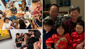 Baby girl enjoying snacks with her extracurricular team after school + her escape room-styled birthday sleepover + celebrating Lunar New Year with family